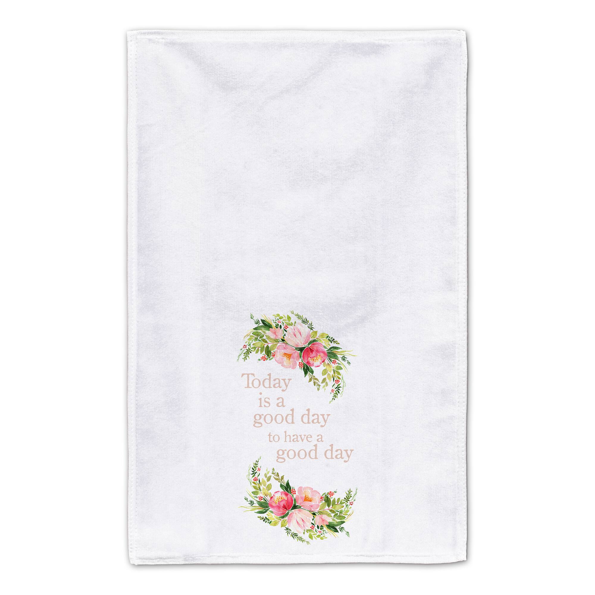 Good Day Flowers Tea Towel - Set of 2